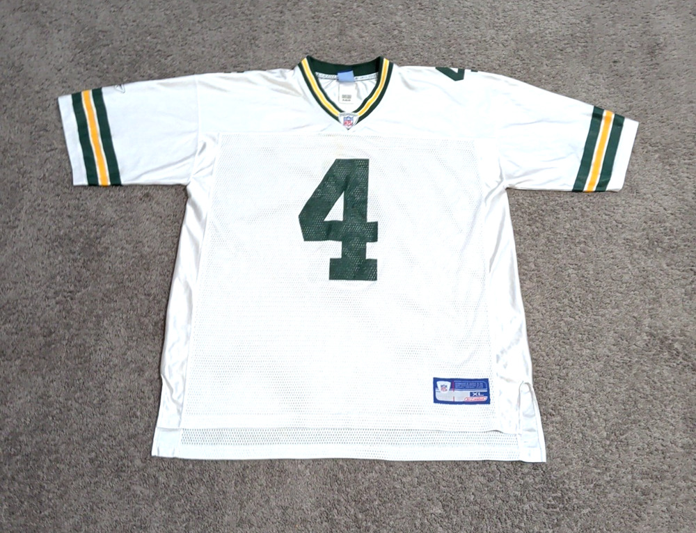 Brett Favre Green Bay Packers Reebok Jersey Authentic NFL Equipment Men’s XL